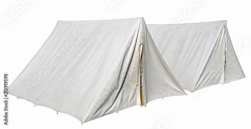 tents isolated on white