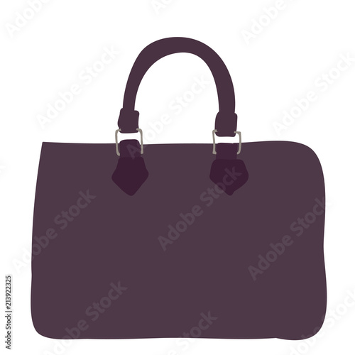 vector, isolated, female bag