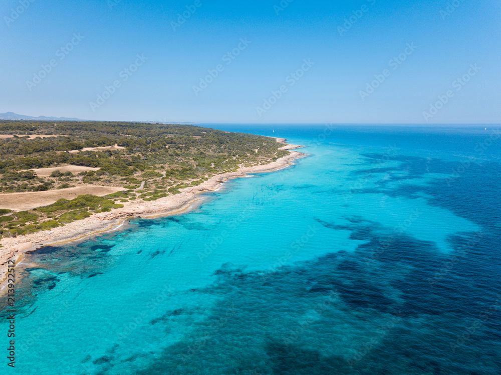Aerial: South-East coast of Mallorca
