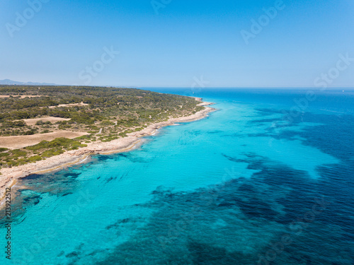 Aerial: South-East coast of Mallorca © castenoid