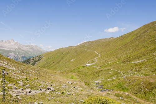 Muottas Muragl, St. Moritz, Val Muragl, Wanderweg, Panoramaweg, Alpen, Oberengadin, Graubünden, Sommer, Schweiz