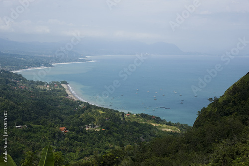 Hilltop view of the local village