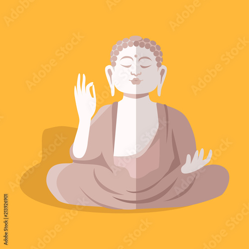 Magnificent Statue of Sitting Buddha Shakyamuni