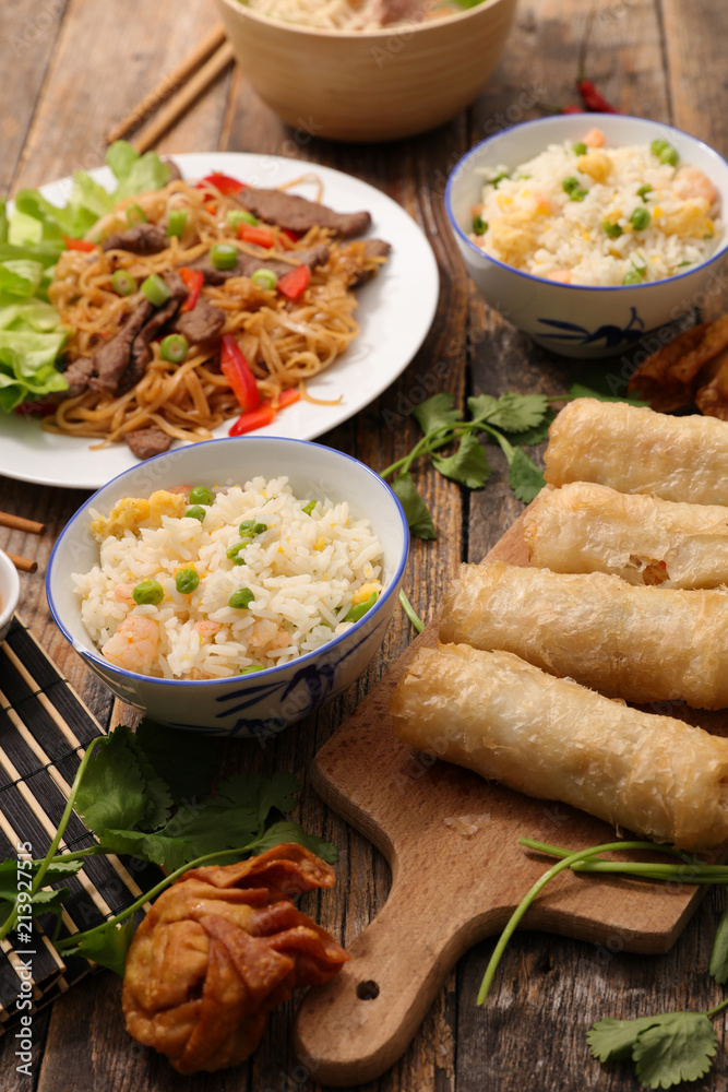 assorted chinese food assorted chinese food