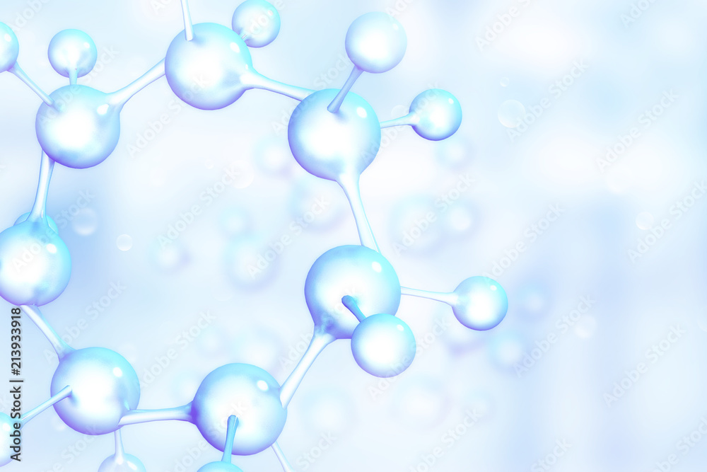 Molecules on scientific background Molecules on scientific background