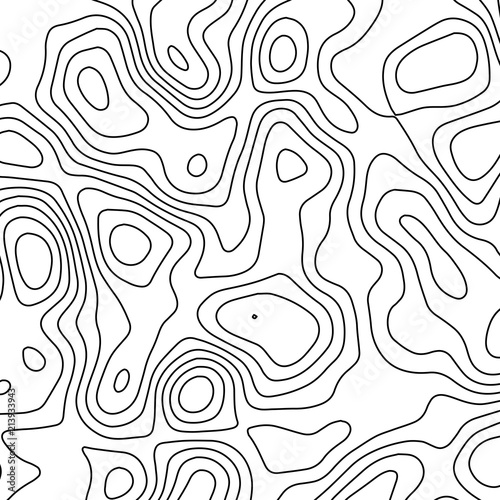 Vector contour topographic map background. Topography and geography map grid abstract backdrop. Business concept. Vector illustration