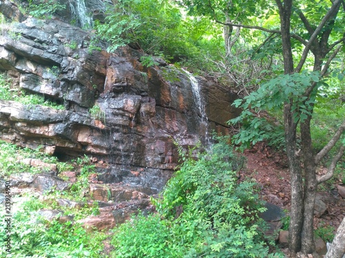 Natural Beauty of showering of water from mountains.