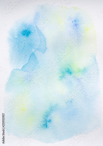 Watercolor improvisation color abstraction
