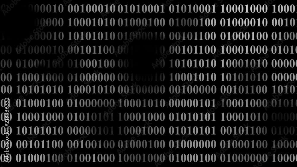 Animation of a binary code. Black holes in code Animation of a binary code. Black holes in code