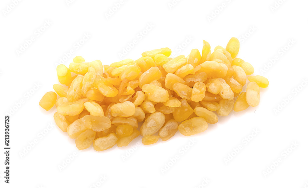 peeled split mung bean isolated on white background peeled split mung bean isolated on white background