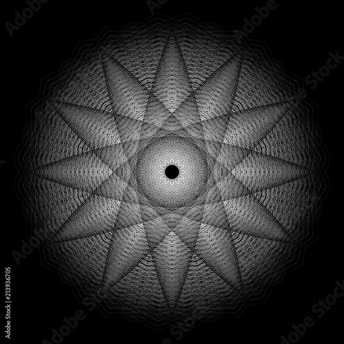 Geometry minimalistic artwork poster with simple shape and figure
