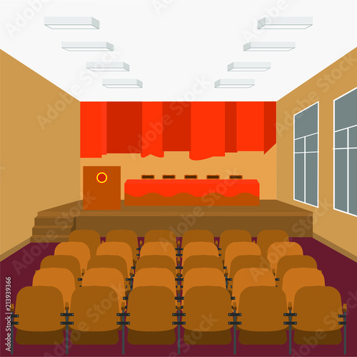 School assembly hall - for events, school concerts, parties, holidays