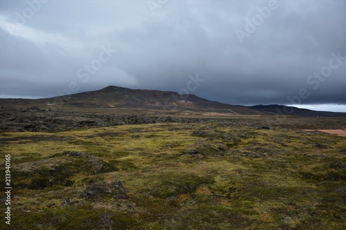 The ruins of Krafla lava fields Iceland