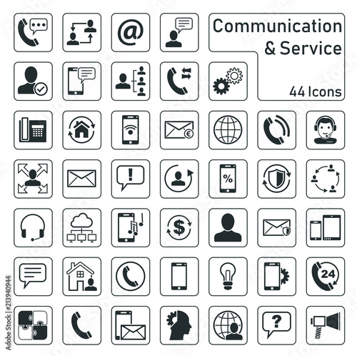 Communication & Service - Iconset