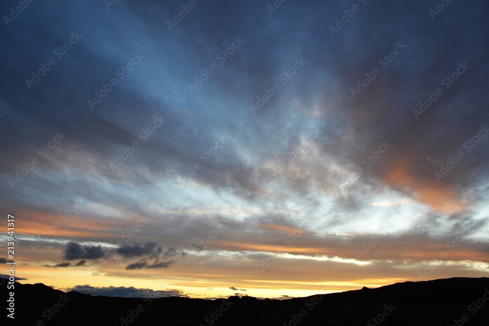 Sunset at Krafla Lava Fields Sunset at Krafla Lava Fields