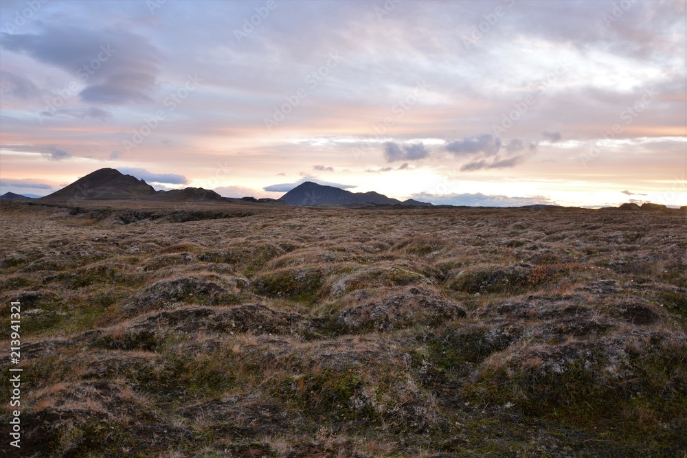 The ruins of Krafla lava fields Iceland The ruins of Krafla lava fields Iceland