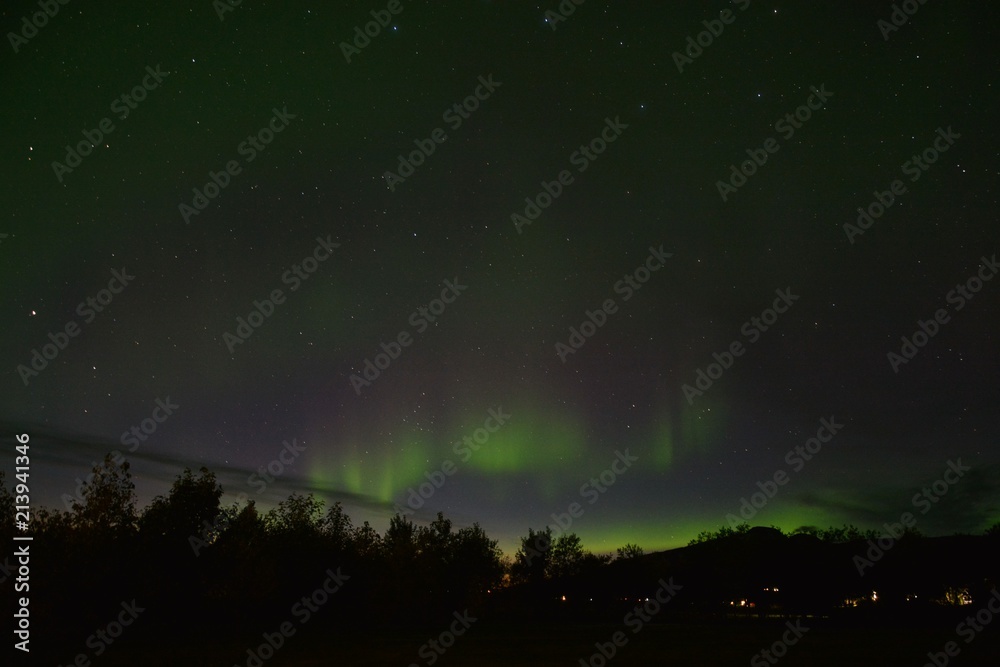 The Northern Lights (Aurora Borealis) in Akureyri The Northern Lights (Aurora Borealis) in Akureyri
