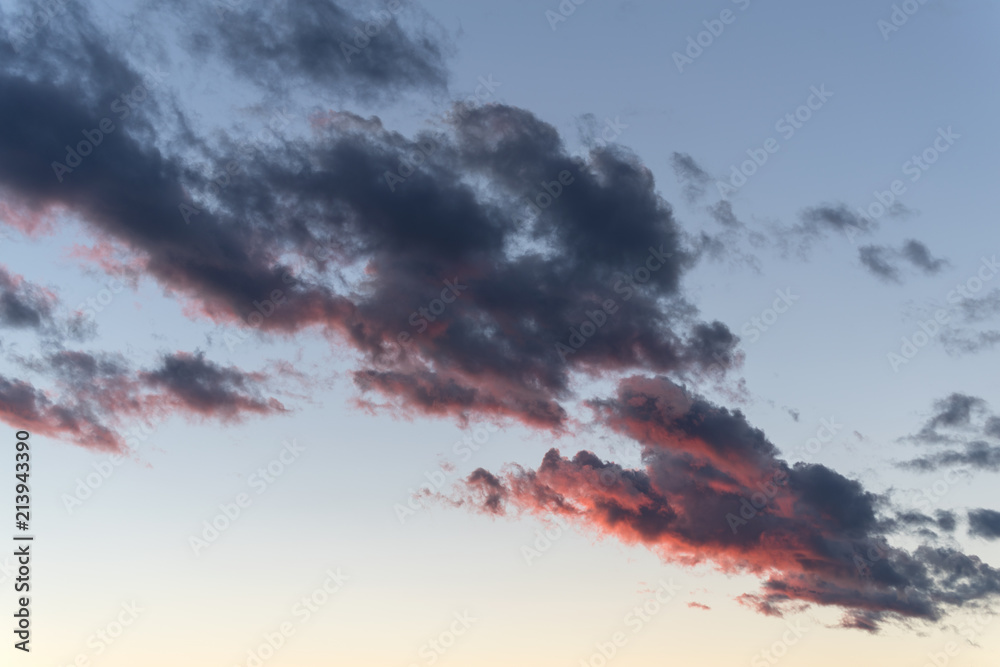 Fototapeta premium Evening sky and amazing clouds