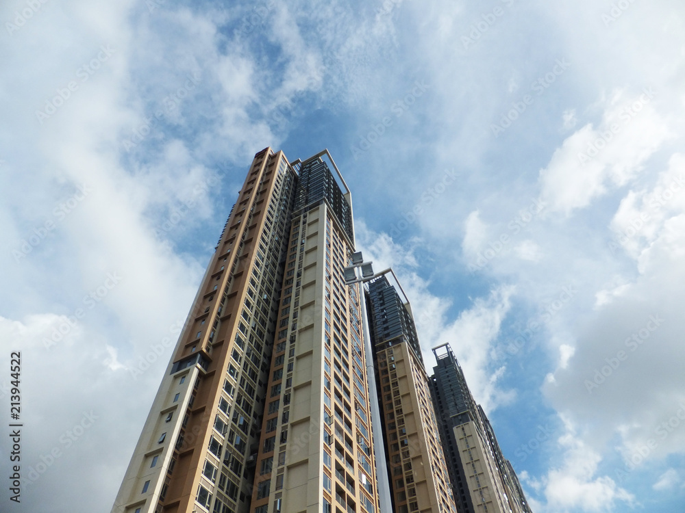 Shenzhen, China: a newly built residential building