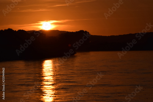 Sonnenuntergang an der Weser