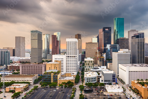 Houston, Texas, USA downtown city skyline at twilight. © SeanPavonePhoto
