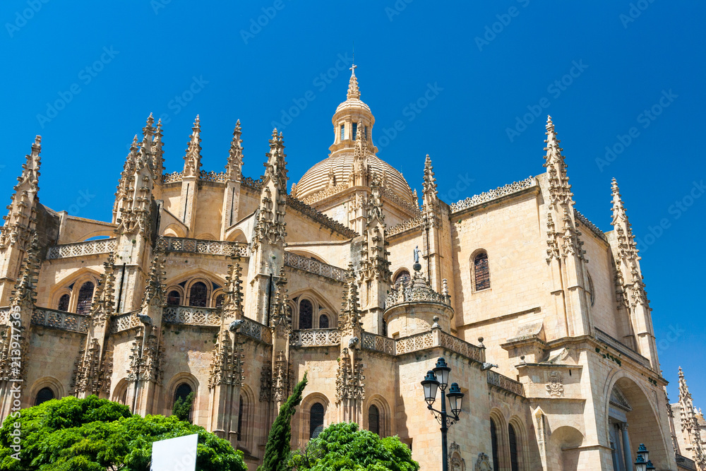 The Segovia Cathedral in Spain
