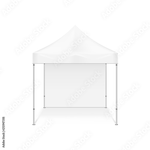 Folding tent. Illustration isolated on white background. Graphic concept for your design