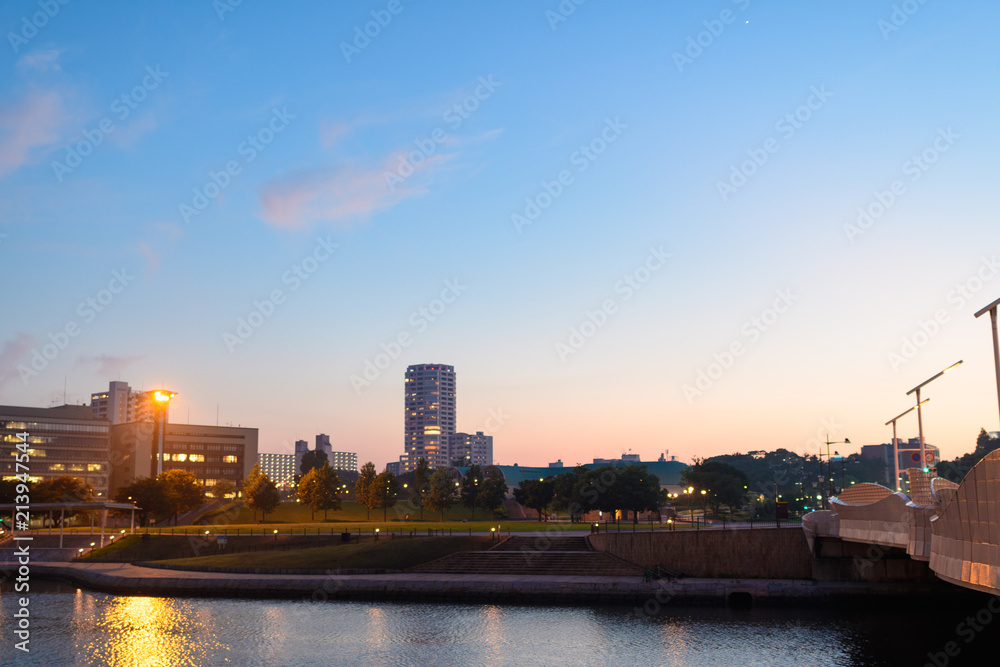 Obraz premium 地方都市夜景