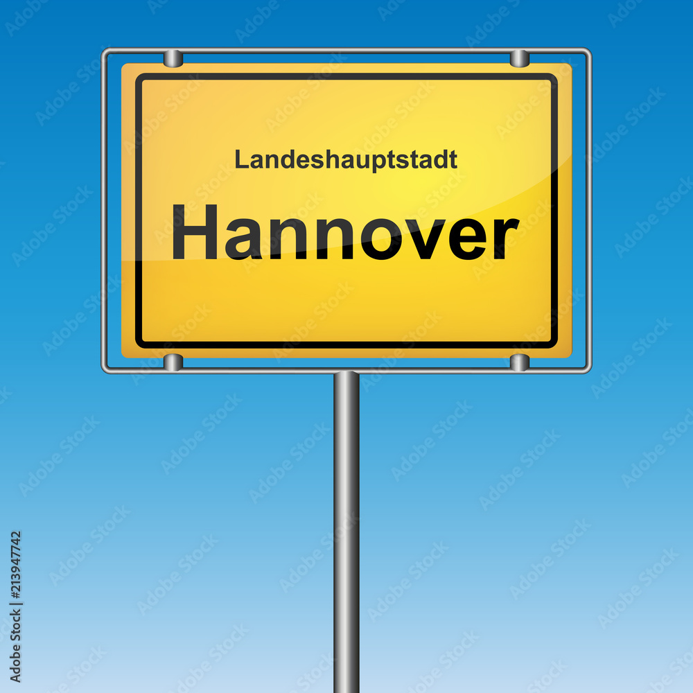 Ortsschild - Hannover