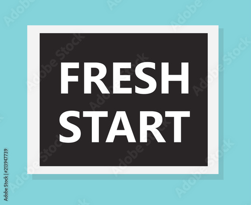 fresh start concept- vector illustration