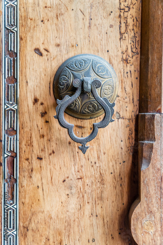 Ottoman art in geometric patterns on wood photo