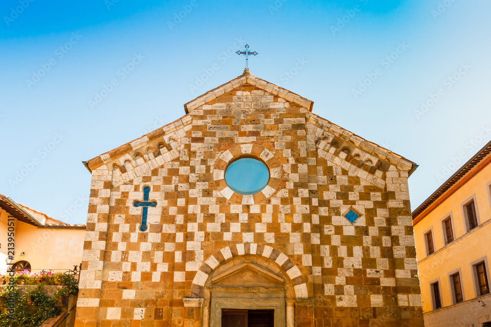 Fototapeta premium Parish church of Sts. Peter and Paul in Trequanda, Italy