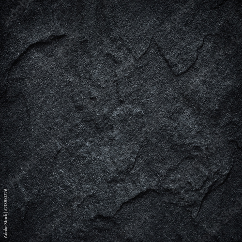 Dark grey black slate background or texture.