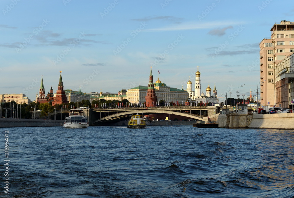 View of the Moscow Kremlin and the Great Stone Bridge