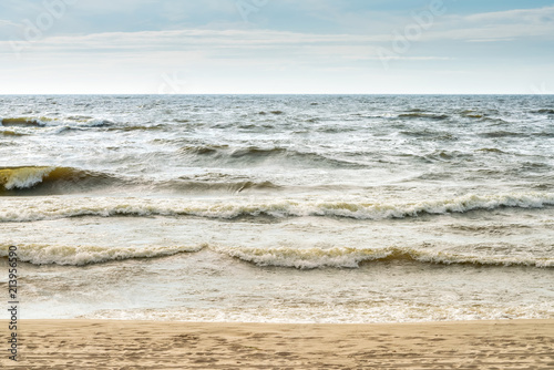 Baltic sea shore  beach. Latvia  summer