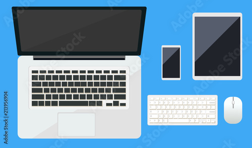 Laptop computer, mobile phone, tablet, computer keyboard