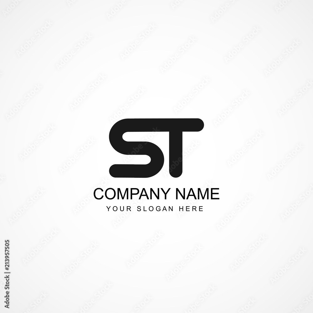 Initial Letter ST Logo Template Design Initial Letter ST Logo Template Design
