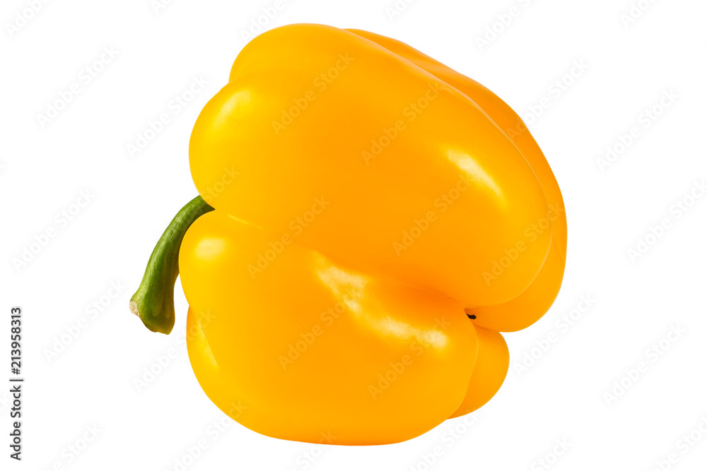Sweet yellow pepper isolated on white background Sweet yellow pepper isolated on white background