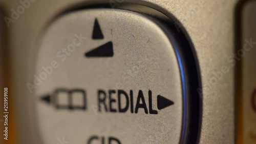 Hard Line Phone Redial Button photo