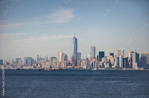 Manhattan street view and Nyc buildings from Empire State Building in New York City