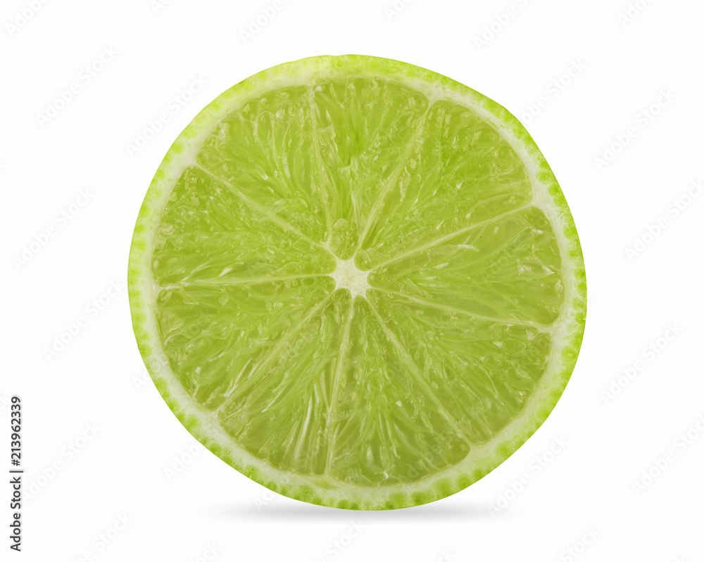 lime slice isolated on white background lime slice isolated on white background