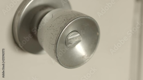 Locking and unlocking bolt on door