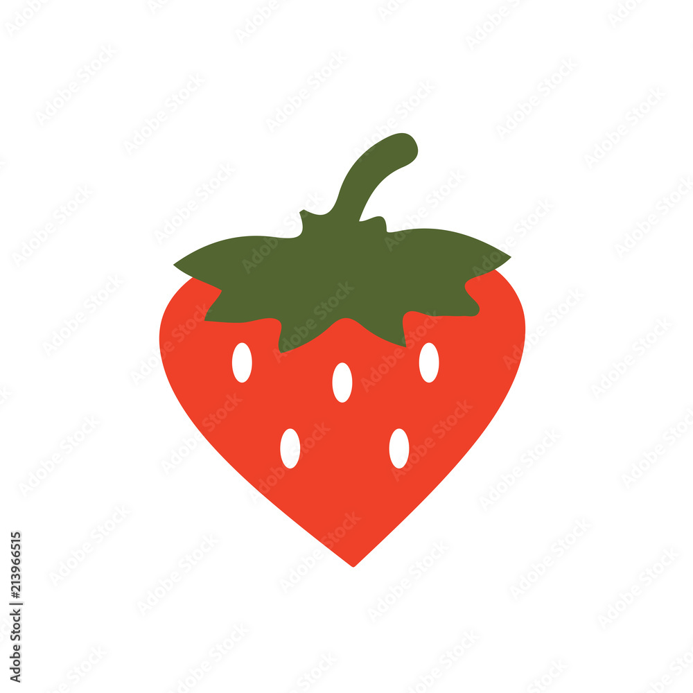 Fototapeta premium strawberry, love, heart, logo, sign