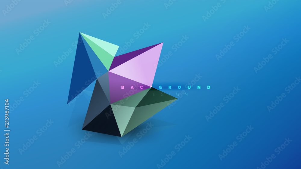 Abstract background - geometric origami style shape composition, triangular low poly design concept. Colorful trendy minimalistic illustration Abstract background - geometric origami style shape composition, triangular low poly design concept. Colorful trendy minimalistic illustration