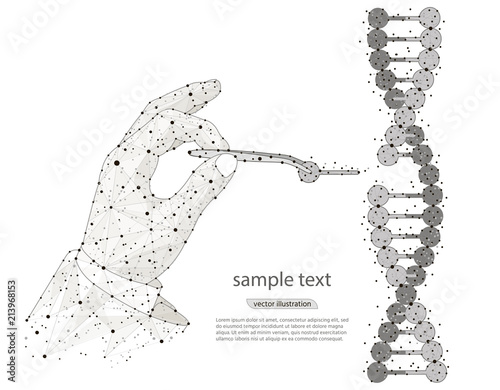Obraz na plátne abstract design Manual genetic engineering