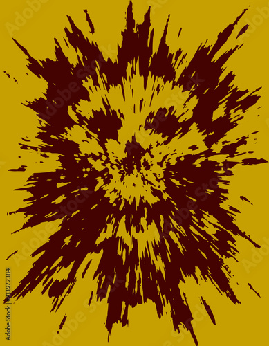 Scary skull abstraction from debris and dots. Vector illustration.