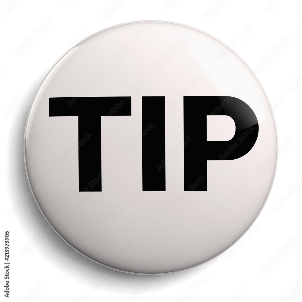Tip Symbol Icon Isolated Tip Symbol Icon Isolated