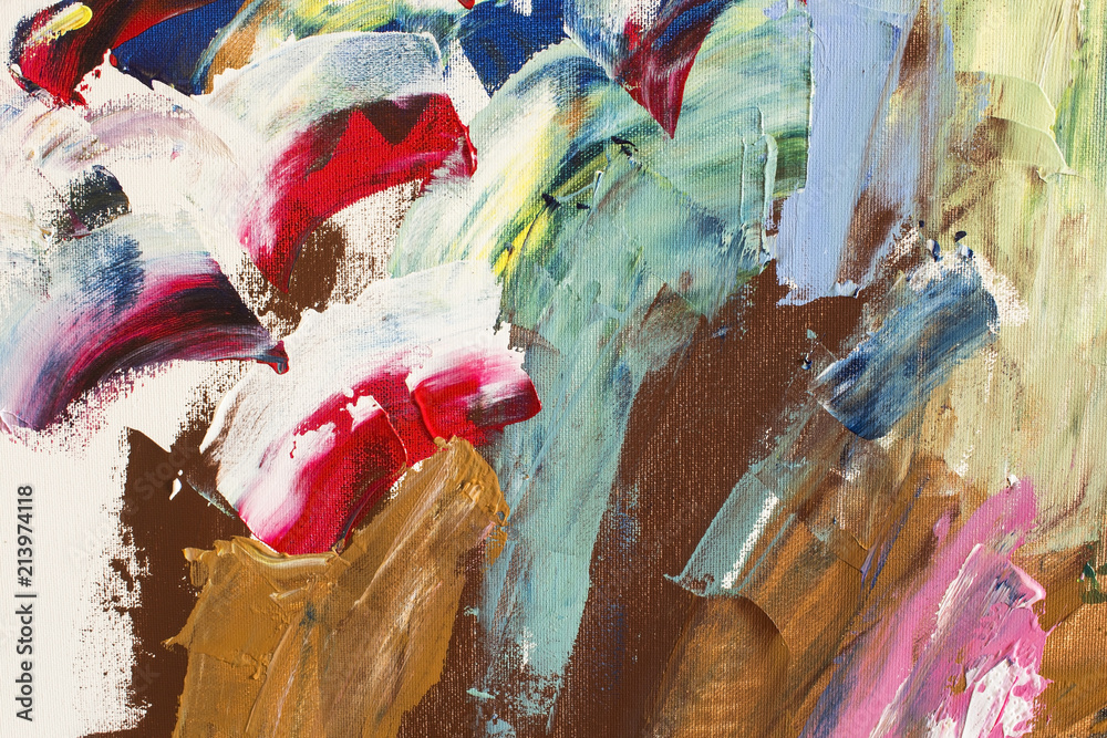 Fototapeta premium Detail of the Painting as a Background