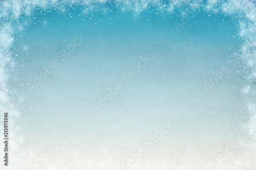 Winter Themed Background for Adding Text or Writing