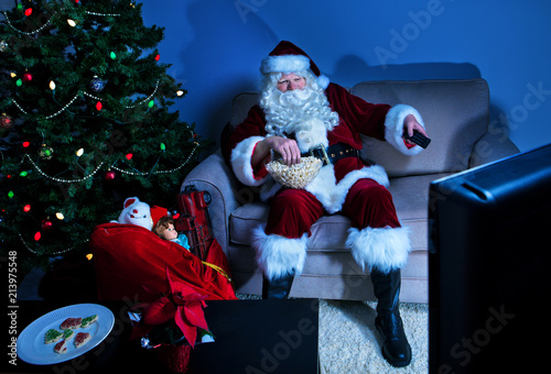 Santa takes a break
